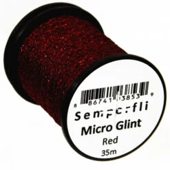Semperfli Micro Metal -Fishing Products Store Micro Glint Red New Label