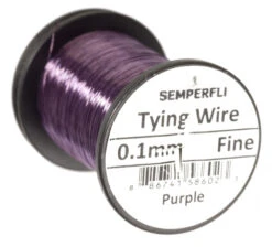 Semperfli Heavy Wire 0.3mm -Fishing Products Store finewire purple